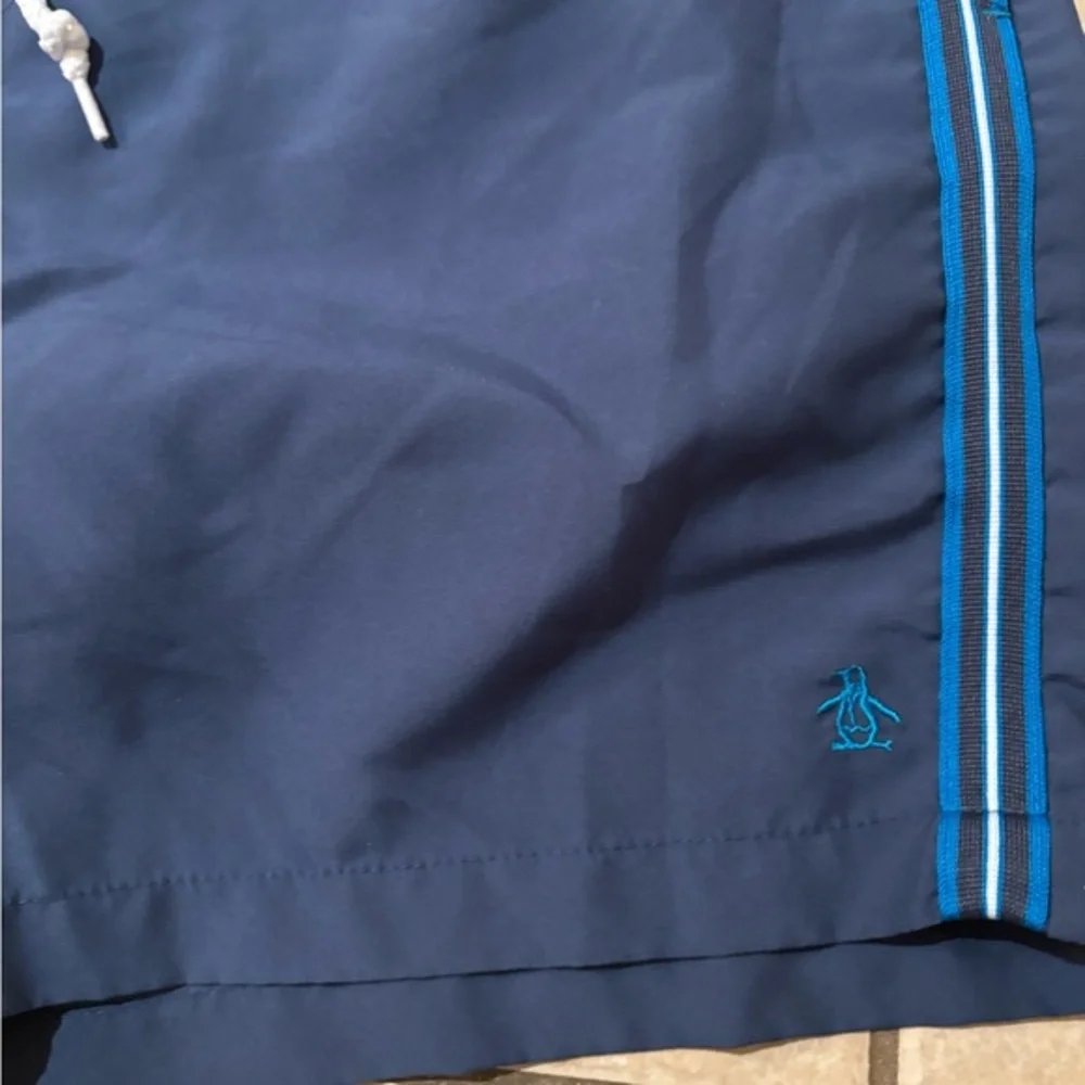 Men's Navy Penguin Swim Shorts /shorts‎